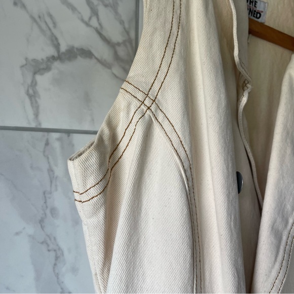 🏷️ VINTAGE Fore Warned Denim Skort/Jumper/Romper - Picture 7 of 15